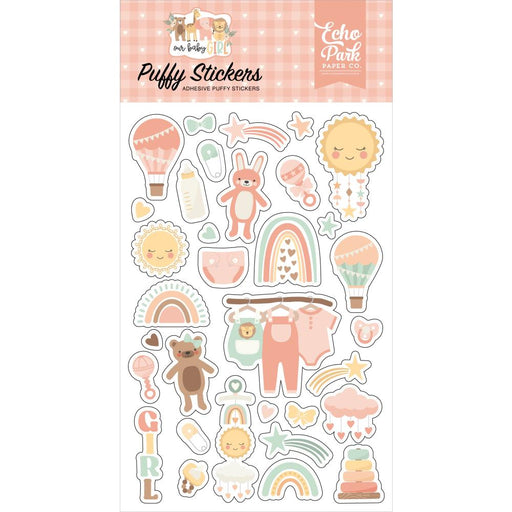 Echo Park Our Baby Girl - Puffy Stickers