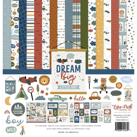 Echo Park Dream Big Little Boy - Collection Kit