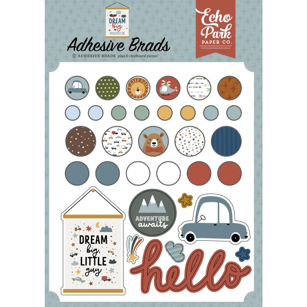 Echo Park Dream Big Little Boy - Decorative Brads