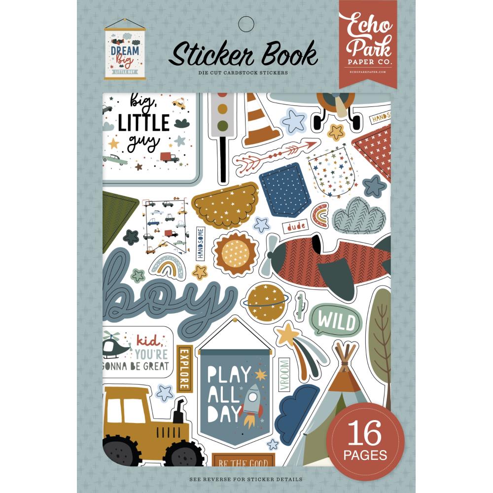 Echo Park Dream Big Little Boy - Sticker Book