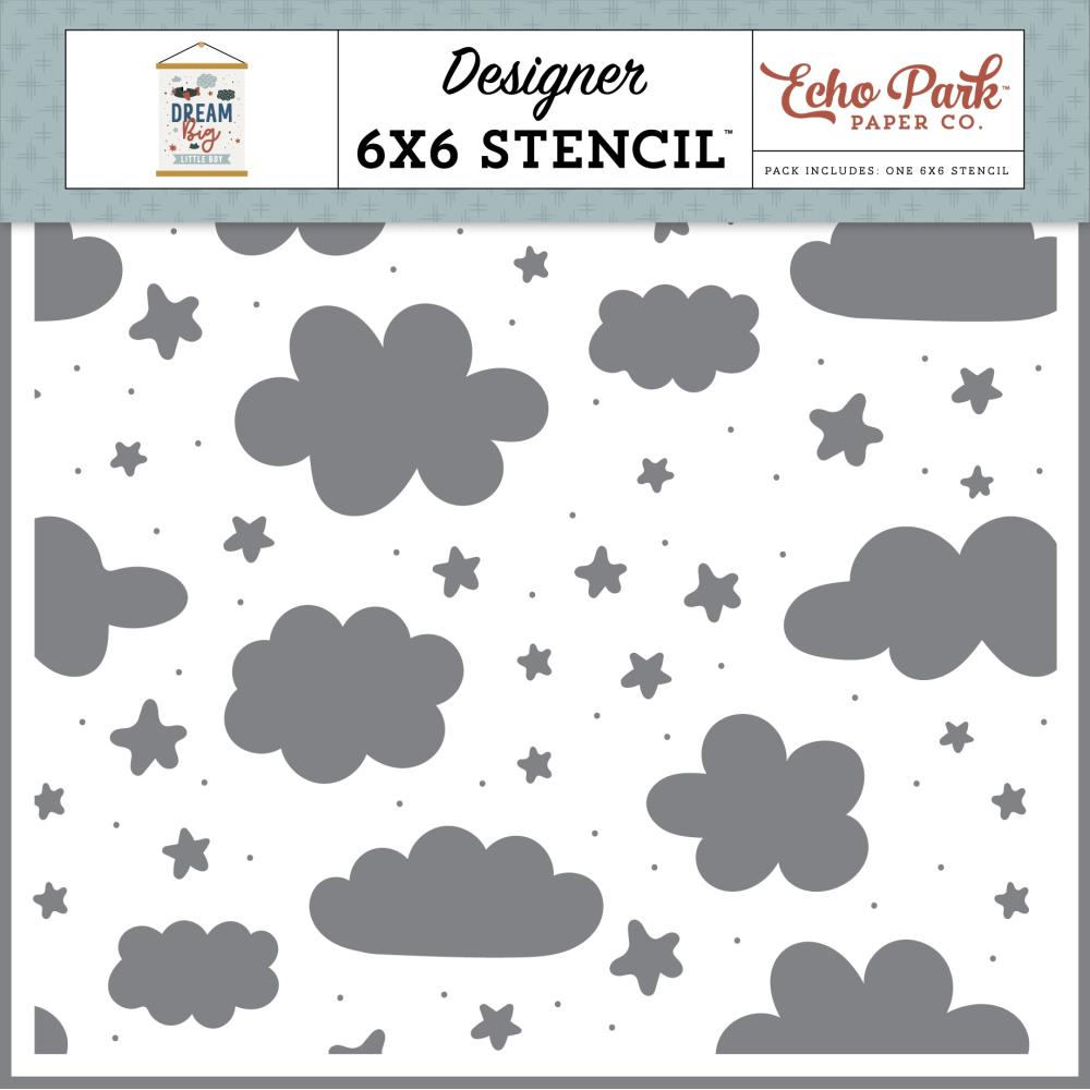 Echo Park Dream Big Little Boy - Little Dreamer Boy Stencil