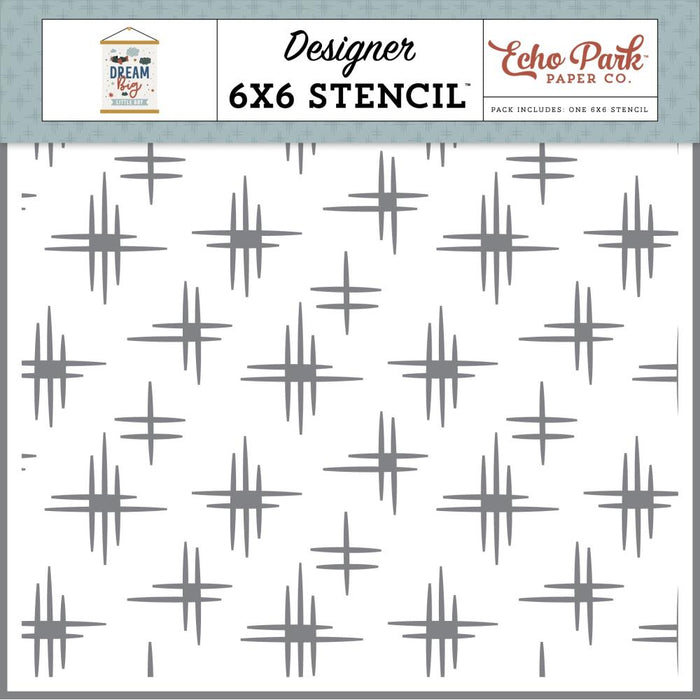 Echo Park Dream Big Little Boy - My Sons Scribbles Stencil