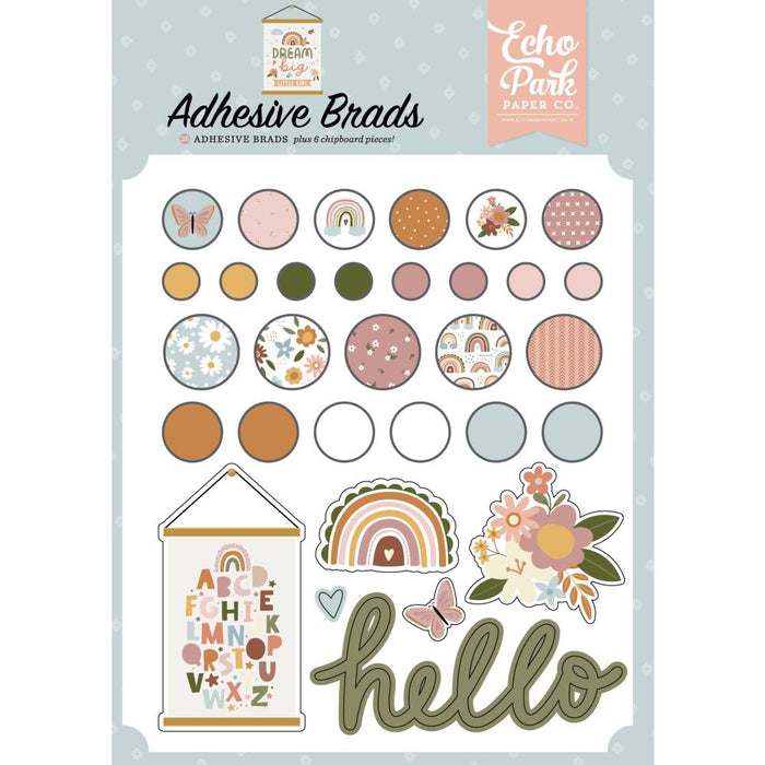 Echo Park Dream Big Little Girl - Decorative Brads