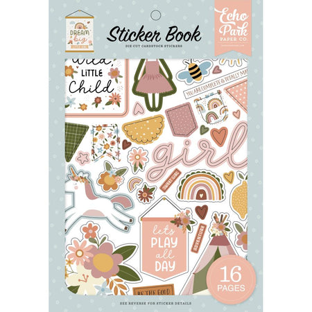 Echo Park Dream Big Little Girl - Sticker Book