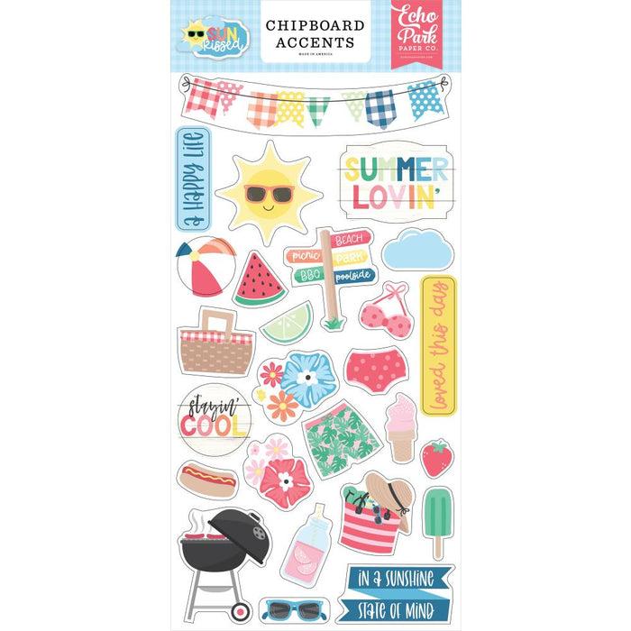 Echo Park Sun Kissed - Chipboard Accents