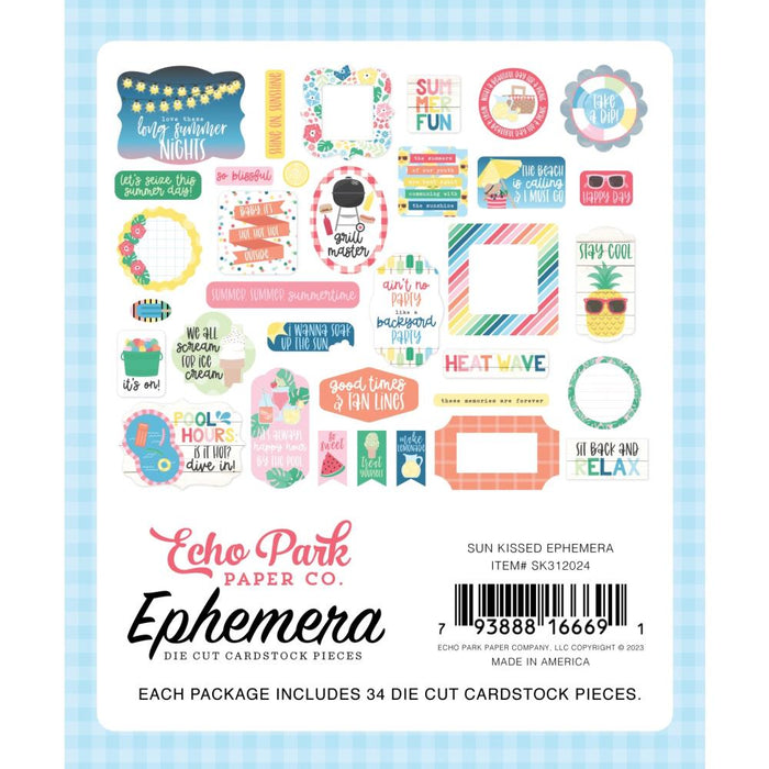 Echo Park Sun Kissed - Ephemera Icons