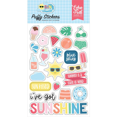 Echo Park Sun Kissed - Puffy Stickers