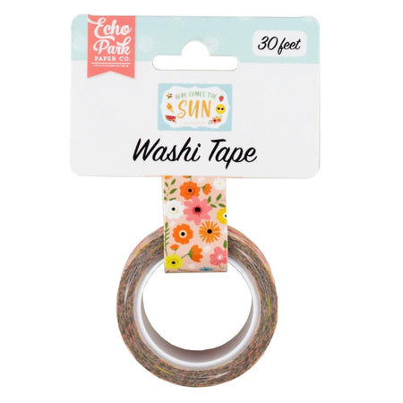 Echo Park Here Comes The Sun - Sunny Floral Washi Tape