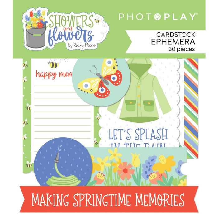 Photoplay Showers & Flowers - Ephemera Die-Cuts