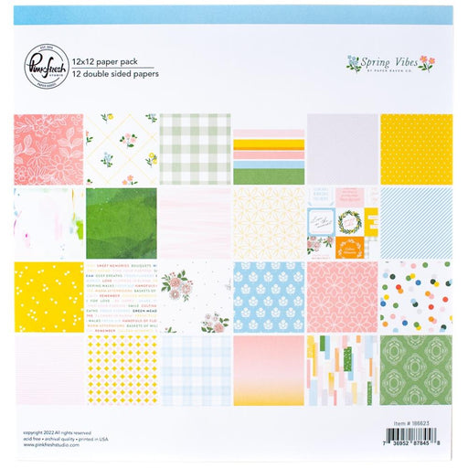 Pinkfresh Studio Spring Vibes - 12x12 Paper Pack