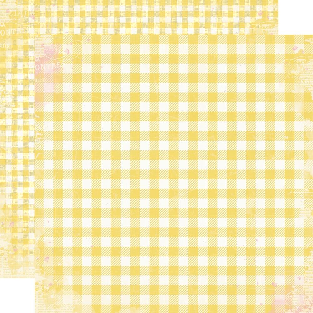 Simple Stories Simple Vintage Life In Bloom - Daffodil Gingham