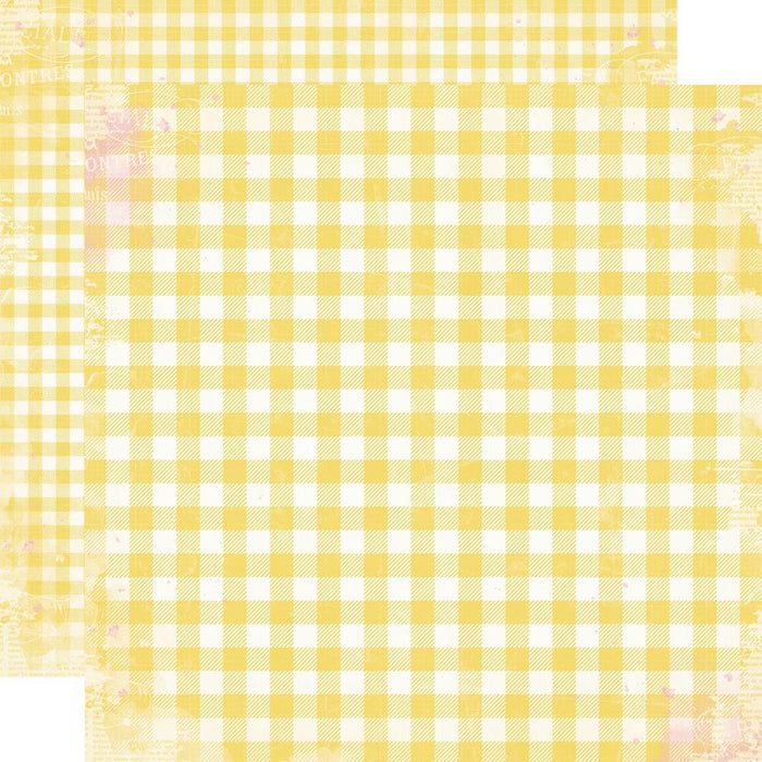 Simple Stories Simple Vintage Life In Bloom - Daffodil Gingham