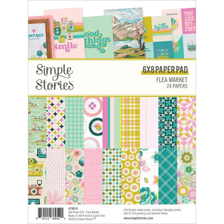 Simple Stories Flea Market - 6x8 Paper Pad
