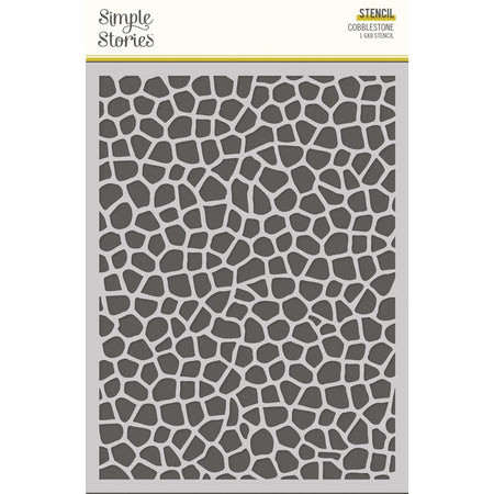 Simple Stories Flea Market - 6x8 Cobblestone Stencil