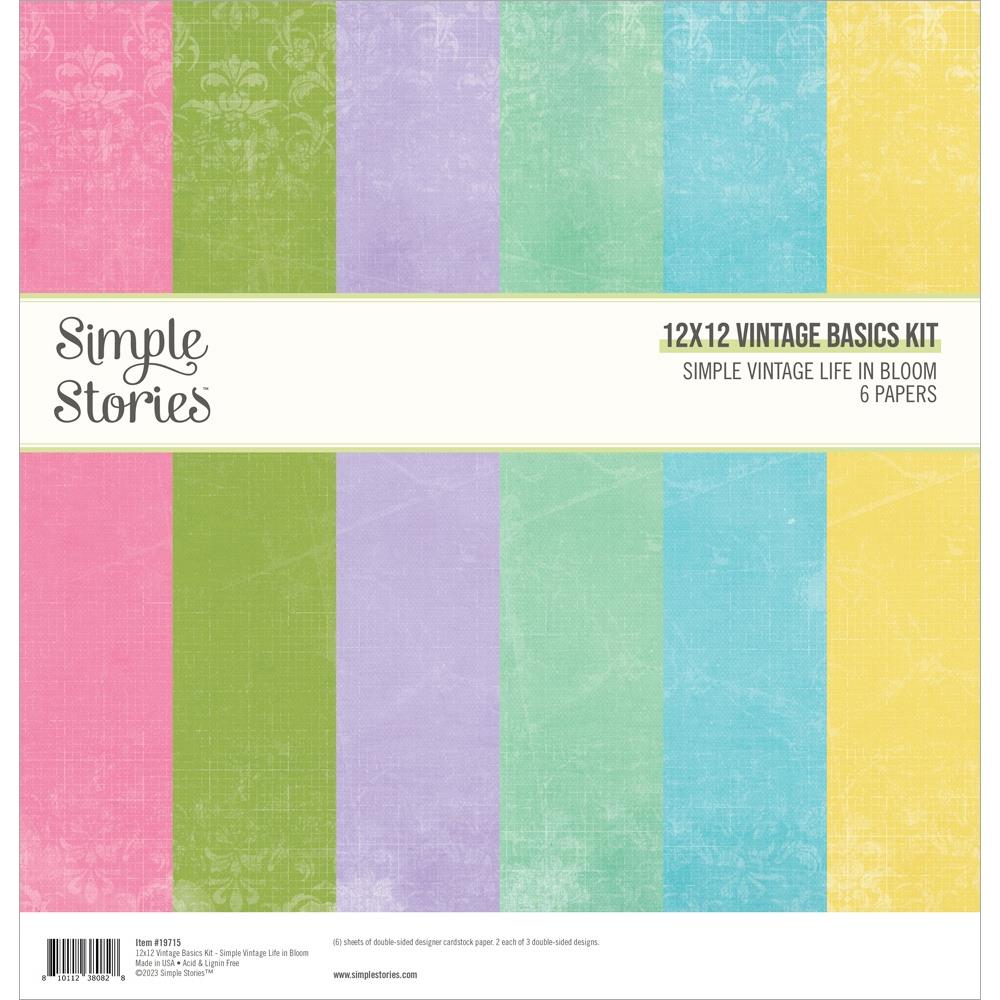 Simple Stories Simple Vintage Life In Bloom - Basics 12x12 Collection Kit
