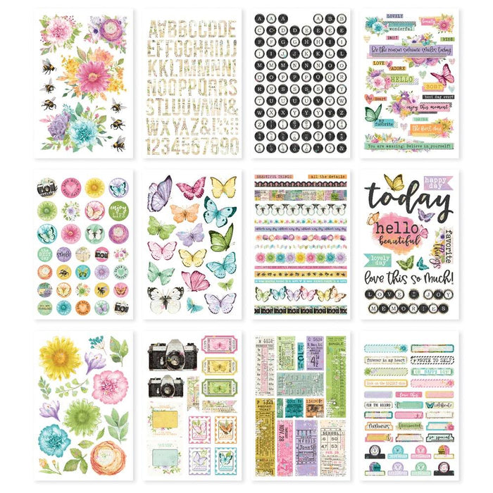 Simple Stories Simple Vintage Life In Bloom - Sticker Book