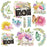 Simple Stories Simple Vintage Life In Bloom - Chipboard Clusters