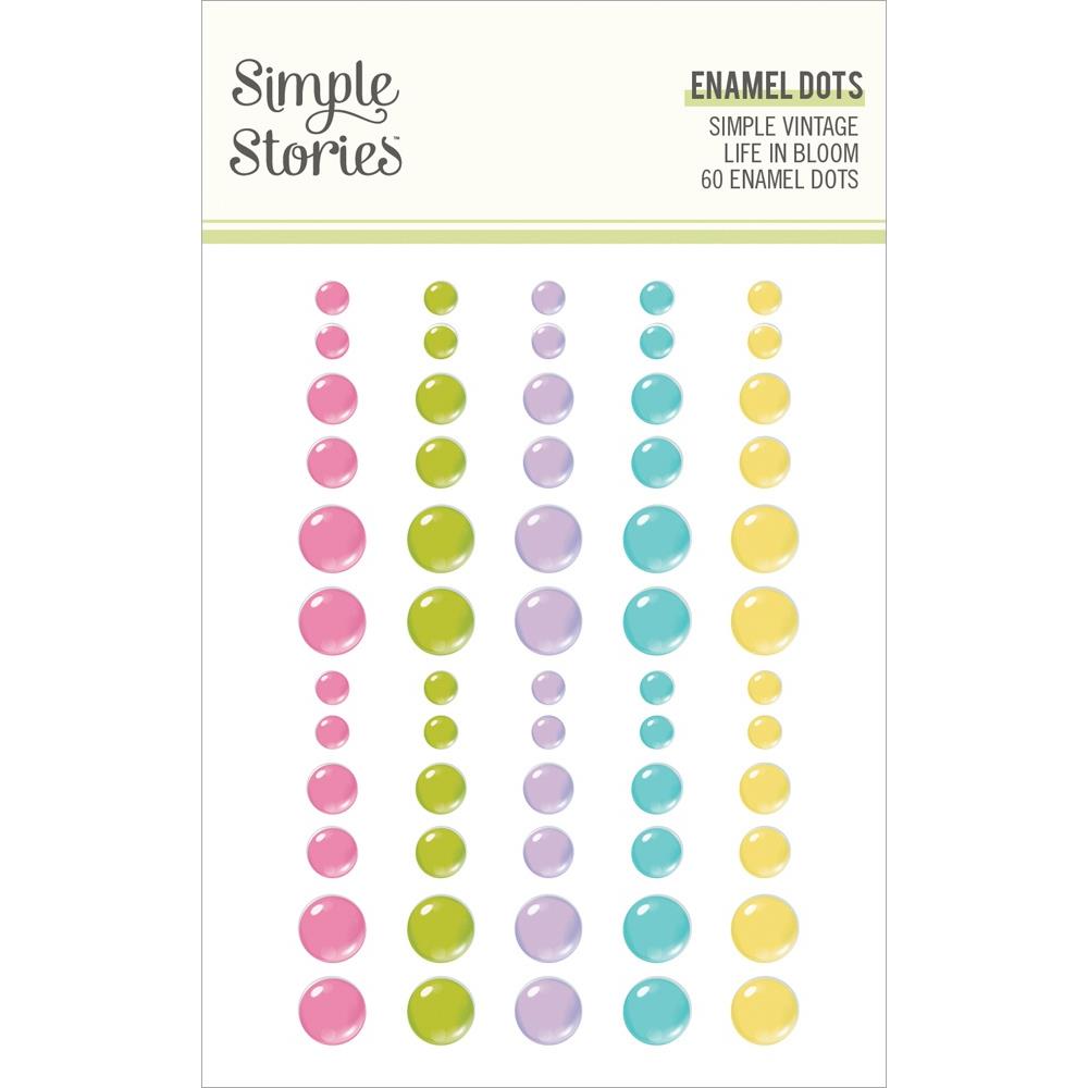 Simple Stories Simple Vintage Life In Bloom - Glitter Enamel Dots