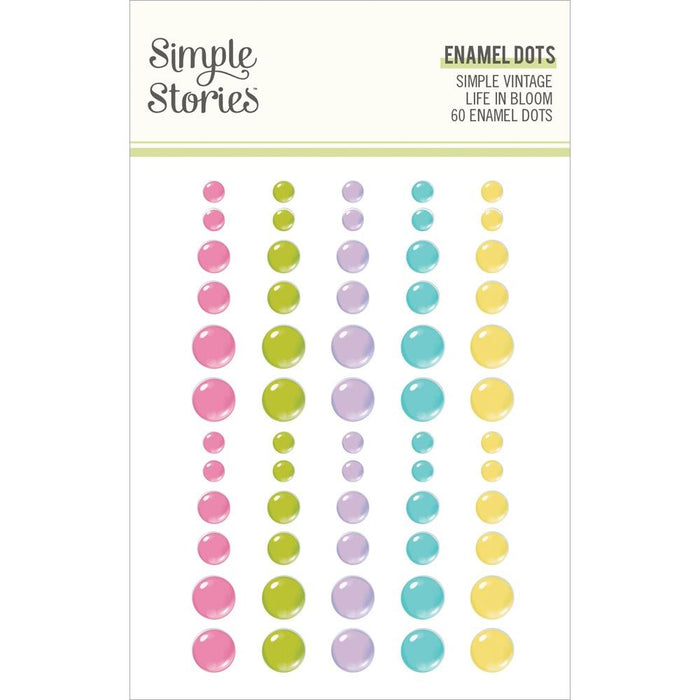 Simple Stories Simple Vintage Life In Bloom - Glitter Enamel Dots