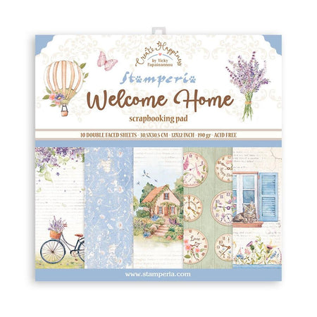 Stamperia Create Happiness Welcome Home - 12x12 Paper Pack