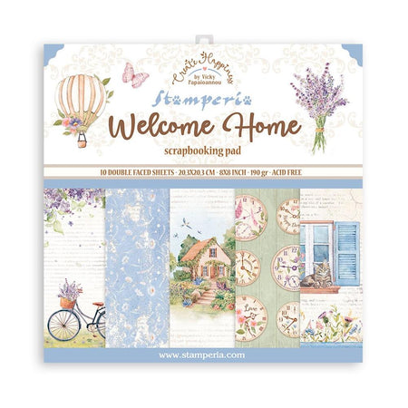 Stamperia Create Happiness Welcome Home - 8x8 Paper Pack