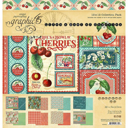 Graphic 45 Life's A Bowl Of Cherries - 12x12 Collection Pack