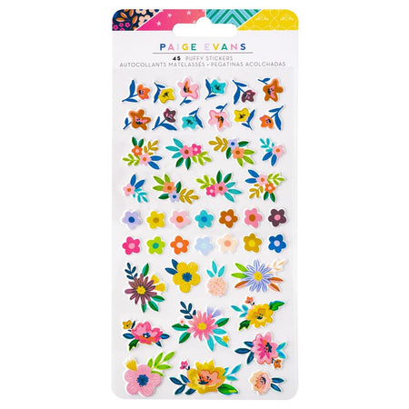 American Crafts Paige Evans Blooming Wild - Mini Puffy Stickers