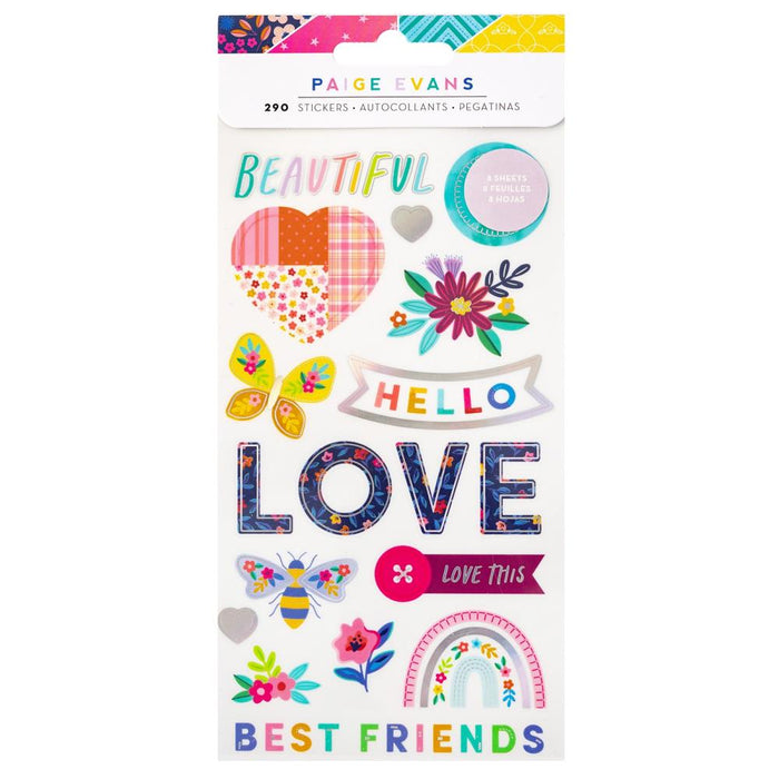 American Crafts Paige Evans Blooming Wild - Sticker Book