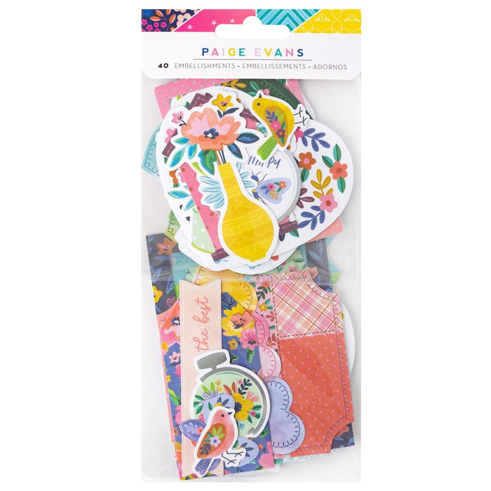 American Crafts Paige Evans Blooming Wild - Ephemera Icons