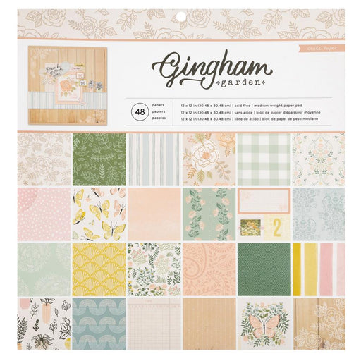 Crate Paper Gingham Garden - 12x12 Pad
