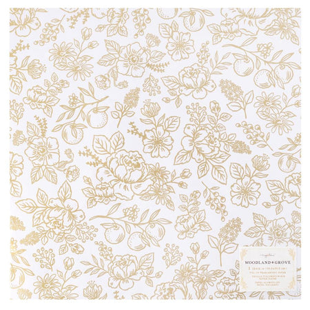 American Crafts Maggie Holmes Woodland Grove - Foil On Pearlescent Paper