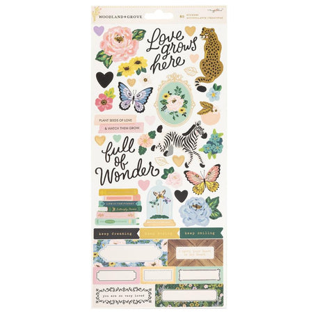 American Crafts Maggie Holmes Woodland Grove - Cardstock Stickers