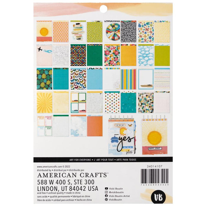American Crafts Vicki Boutin Where To Next - 6x8 Paper Pad