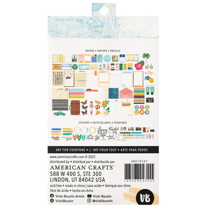 American Crafts Vicki Boutin Where To Next - Paperie Pack
