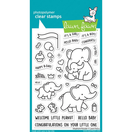 Lawn Fawn Clear Stamps - Elephant Parade