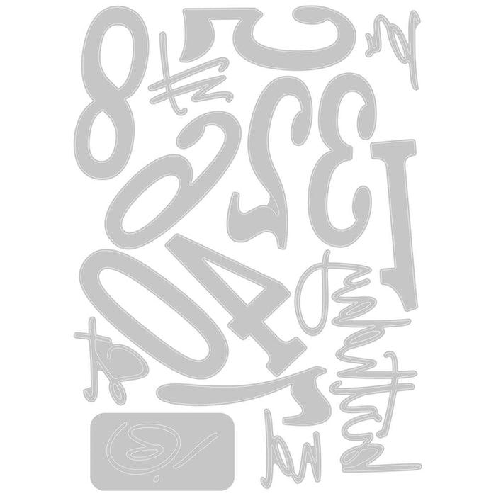 Sizzix Thinlits Die - Fabulous Birthday Numbers
