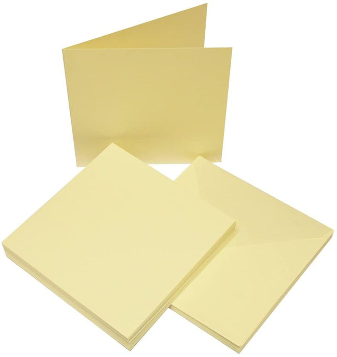 Craft UK Card Blanks & Envelopes - 7x7 Ivory (25)