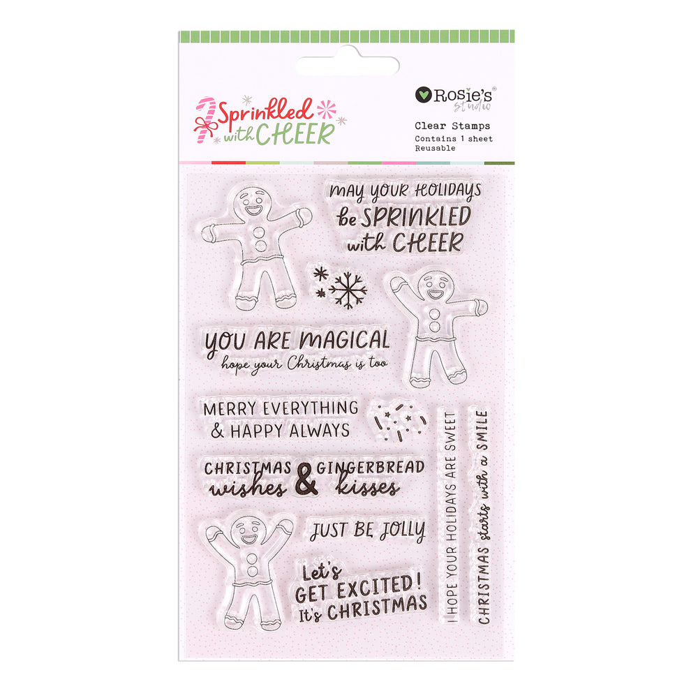 Rosie's Studio Sprinkled With Cheer - Clear Stamps