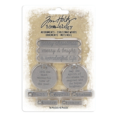 Tim Holtz Idea-ology - Adornments Christmas Words