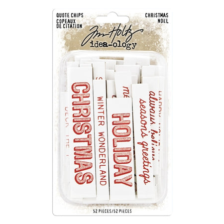 Tim Holtz Idea-ology - Quote Chips Christmas