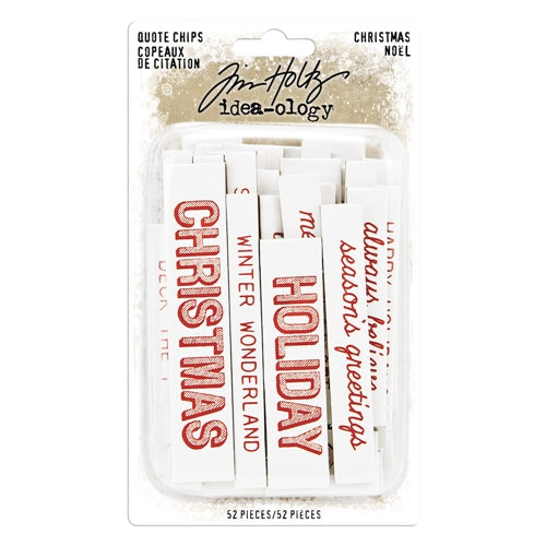 Tim Holtz Idea-ology - Quote Chips Christmas