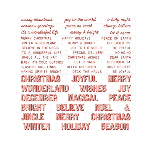Tim Holtz Idea-ology - Quote Chips Christmas