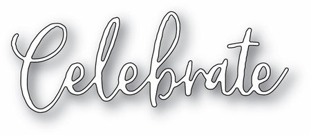 Memory Box Die - Celebrate Cursive Script