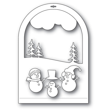 Memory Box Die - Snowmen Snowglobe