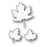 Poppystamps Die - Maple Trio