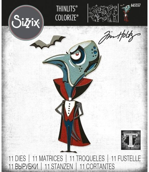 Sizzix Tim Holtz Alterations Thinlits Die - The Count Colorize