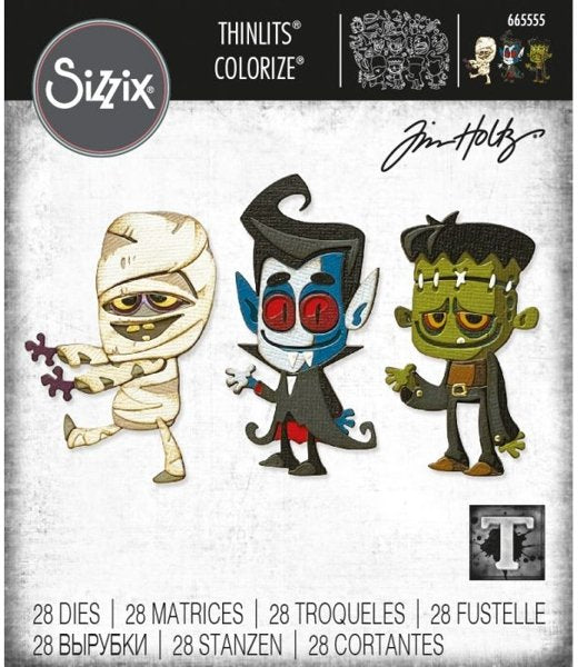 Sizzix Tim Holtz Alterations Thinlits Die - Costume Party Colorize