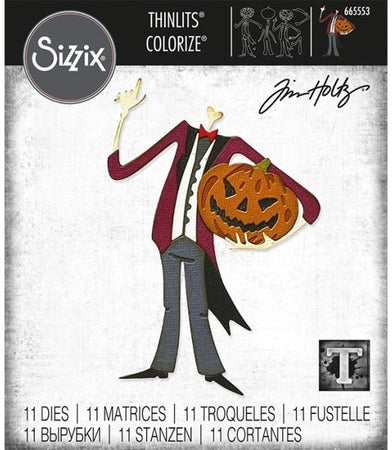 Sizzix Tim Holtz Alterations Thinlits Die - Pumpkinhead Colorize