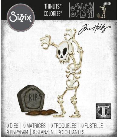 Sizzix Tim Holtz Alterations Thinlits Die - Mr. Bones Colorize