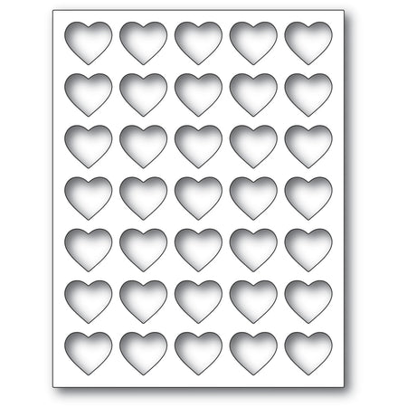 Poppystamps Die - Grid Heart Frame